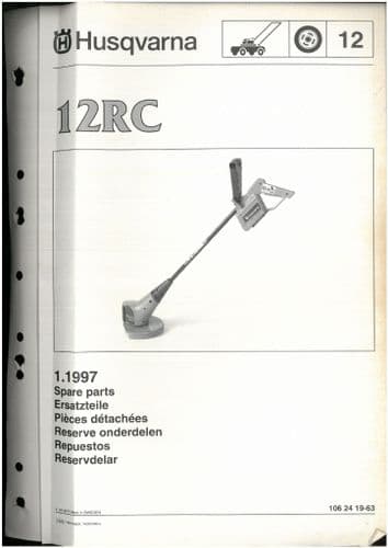 Husqvarna Brush Cutter/Strimmer 12RC Parts Manual