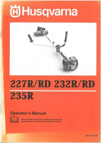 Husqvarna  Brush Cutter/Strimmer 227R/RD 232R/RD 235R Operators Manual