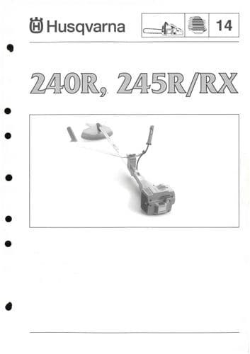 Husqvarna  Brush Cutter/Strimmer  240R 245R 245RX Parts Manual