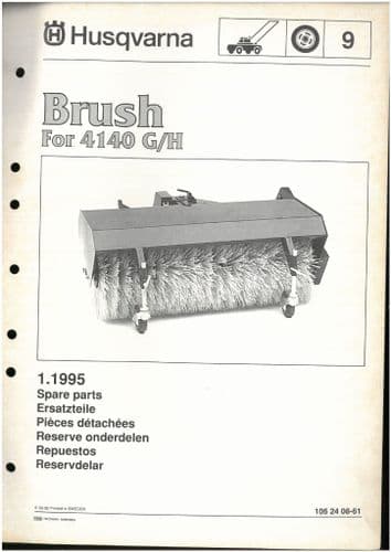 Husqvarna  Brush For 4140 G/H Parts Manual