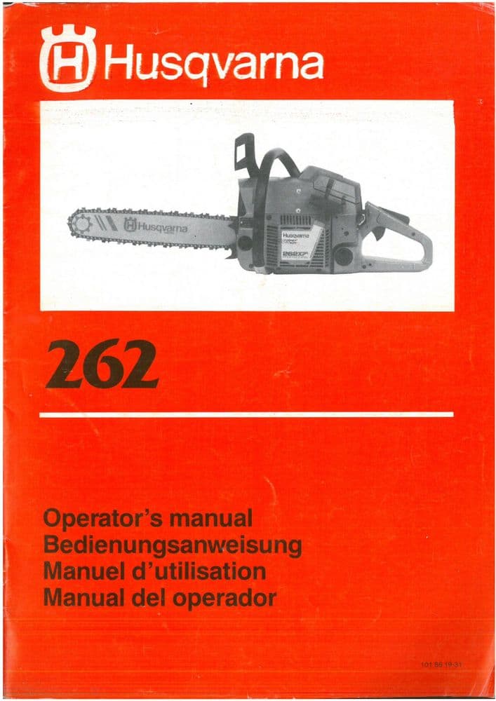 Husqvarna Chain Saw 252 Operators Manual
