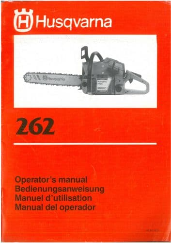 Husqvarna Chain Saw 252 Operators Manual