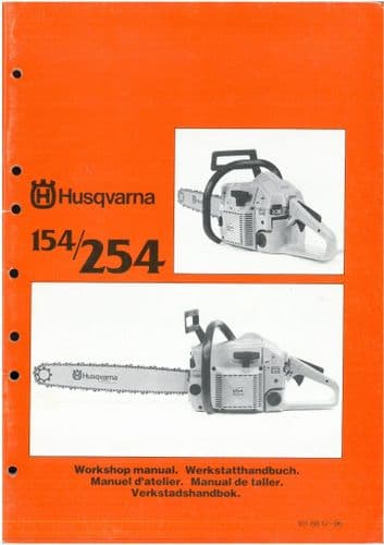 Husqvarna Chainsaw 154 /254 Workshop Repair Manual