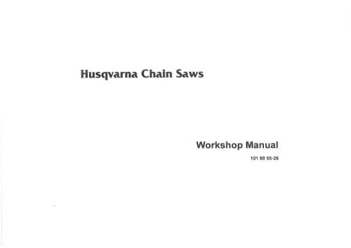 Husqvarna Chainsaw 254XP 257 262XP 268K 272K 61 268 272XP 272S  Workshop Service  Manual