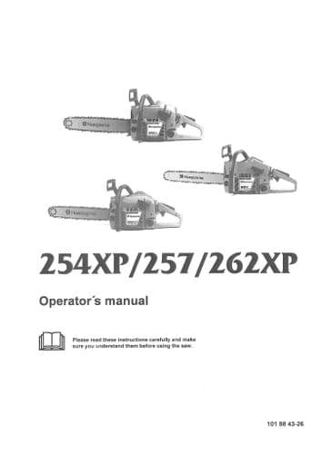 Husqvarna Chainsaw 254XP 257 262XP Operators Manual