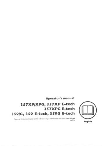 Husqvarna Chainsaw 357XP 357XPG 357XP E-Tech, 357XPG E-Tech 359G 359 E-Tech  Operators Manual