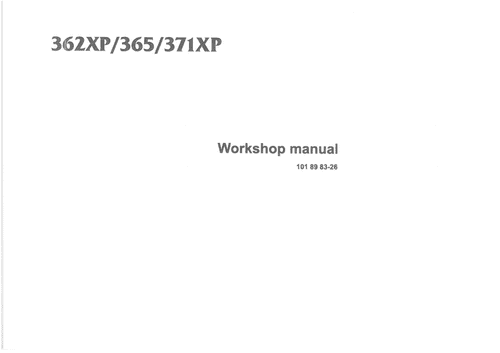 Husqvarna Chainsaw 362XP 365 371XP Workshop Manual