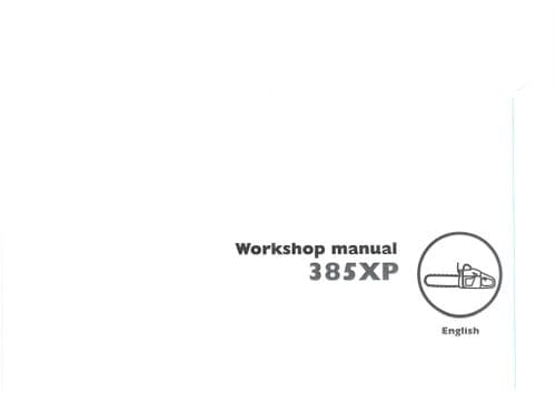 Husqvarna Chainsaw 385XP Workshop Repair Manual