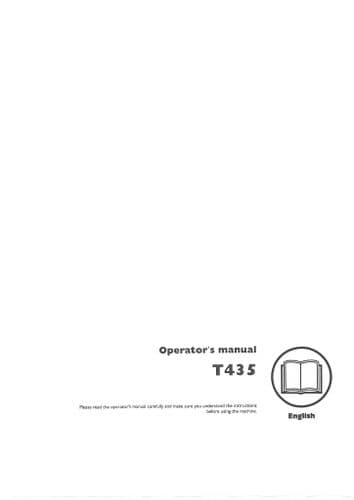 Husqvarna Chainsaw T435 Operators Manual