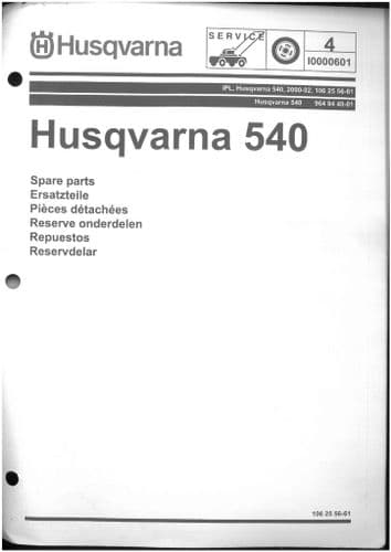 Husqvarna Lawn Mower 540 Parts Manual
