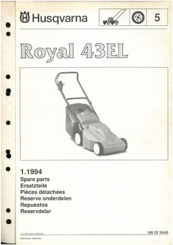 Husqvarna Mower Royal 43EL  Parts Manual
