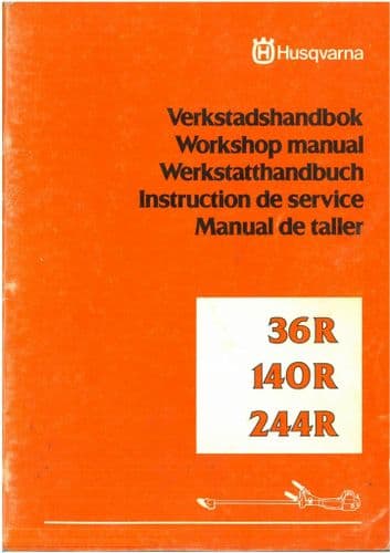 Husqvarna Strimmer 36R 140R 244R Workshop Manual