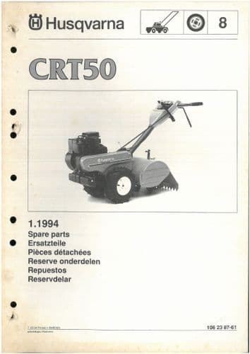 Husqvarna Tiller CRT50 Parts Manual