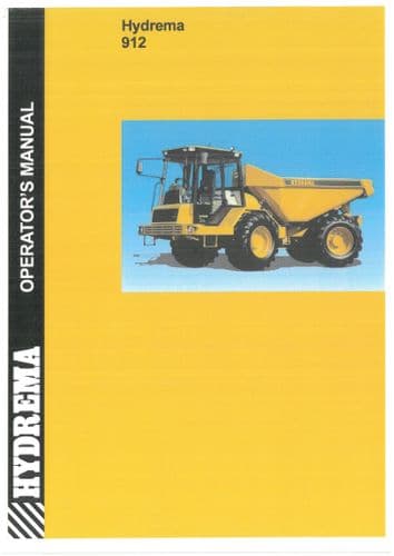 Hydrema Dumper Truck 912 Operators Manual