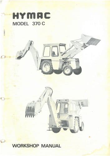 Hymac Digger Loader Backhoe 370C Workshop Service Repair Manual