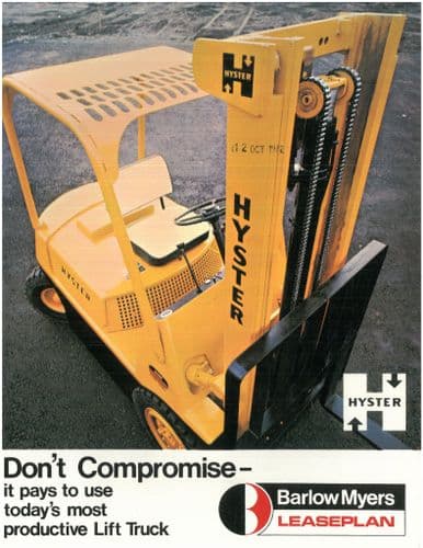 Hyster Forklift C hallenger H60C, H30F, H200E, H110F, S20A, S125A, S30C Brochure