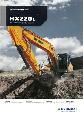 Hyundai Crawler Excavator HX220L Brochure