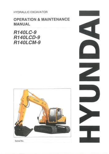 Hyundai Hydraulic Excavator R140LC-9 R140LCD-9 R140LCM-9 Operators Manual