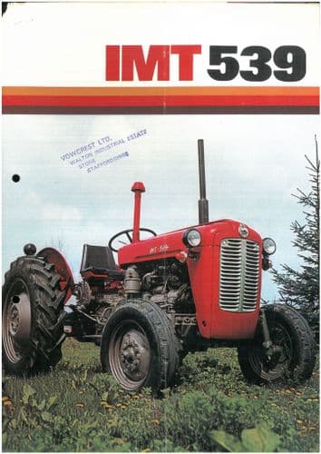 IMT Tractor 539 Brochure - IMT539 with Price List