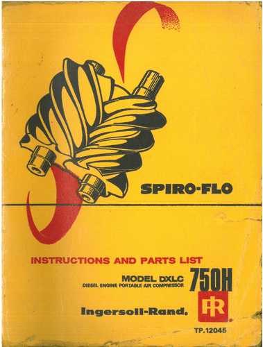 Ingersoll - Rand Diesel Engine Portable Air Compressor Spiro Flo DXLC ...