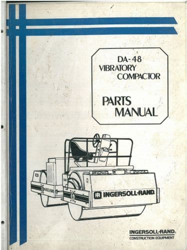 Ingersoll Rand Roller DA48 Parts Manual - DA 48