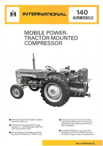 140 Compressor International 140 Airmobile Compressor Brochure
