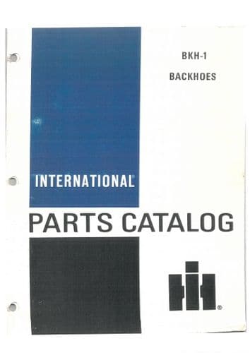 International Backhoe BKH1 Parts Manual