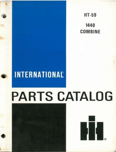 International Combine 1440 Parts Manual