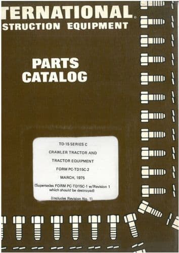 International Crawler Tractor TD15 Series C Parts Manual