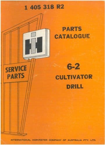 International Cultivator Drill 6-2 Parts Manual.