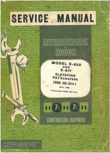 International Elevating PayScraper Model E200 & E211 Workshop Service Manual