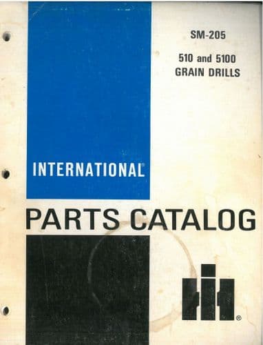 International  Grain Drill 510 & 5100 Parts Manual