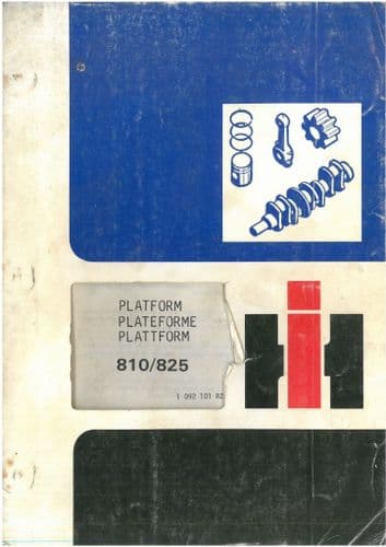 International  Grain Header 810 & 825 Parts Manual