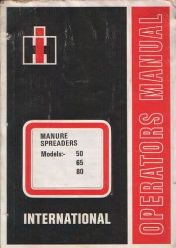 International Manure Spreader 50 65 80 Operators Manual