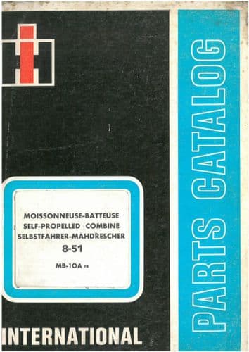 International Self-Propelled Combines 8-51 - Parts  Manual