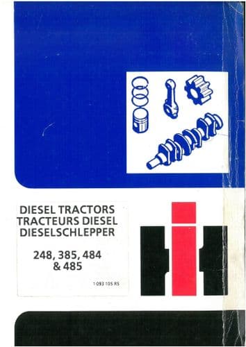 International Tractor 248 385 484 & 485 Parts Manual