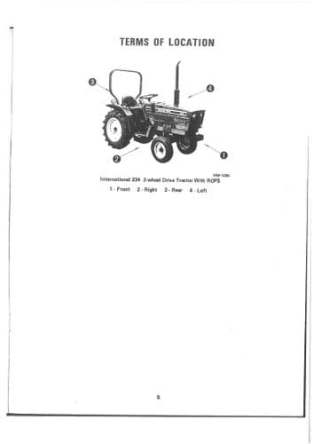 International Tractor 350 Operators Manual