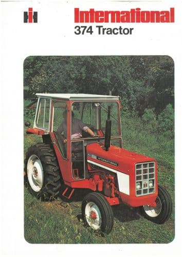 International Tractor 374 Brochure with Data Sheet