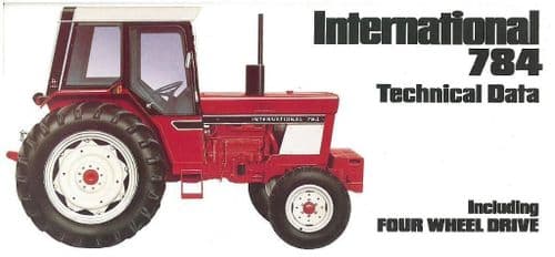 International Tractor 784 Technical Data Brochure