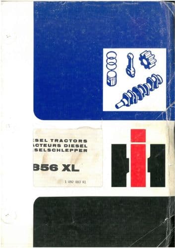 International Tractor 856XL Parts Manual 856 XL