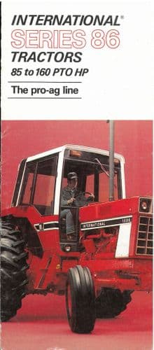 International Tractor 886 986 1086 1486 1586 & Hydro 186 Brochure