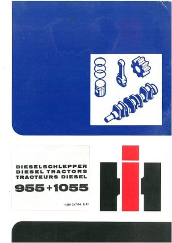 International Tractor 955 1055 Parts Manual