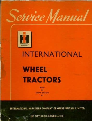 International Wheel Tractor Super BM BMD BW6 BWD6 Workshop Service Manual