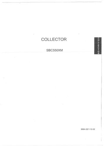 Iseki Collection Tray SBC550XM Parts Manual