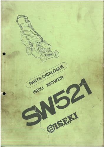 Iseki Mower SW521 Parts Manual - SW 521