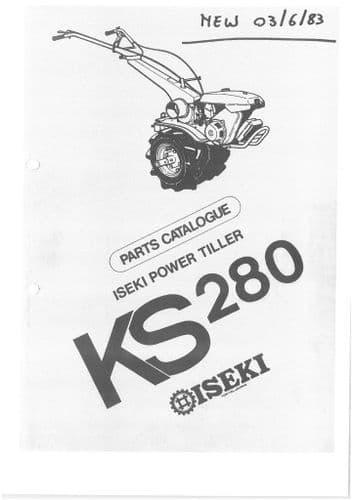 Iseki  Power Tiller KS280 Parts Manual