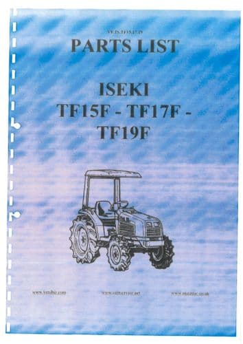 Iseki Tractor TF15F TF17F TF19F Parts Manual