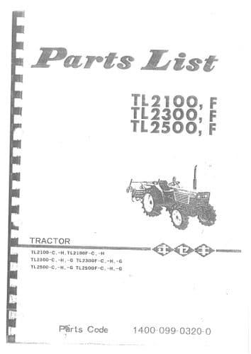 Iseki Tractor TL2100F TL2300F TL2500F Parts Manual