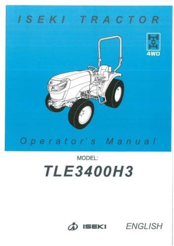 Iseki Tractor TLE3400H3 Operators Manual