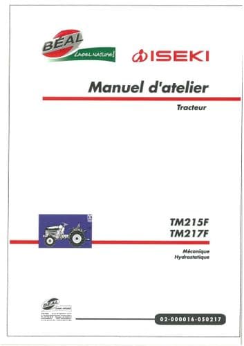 Iseki Tractor TM215F & TM217F Workshop Service Manual
